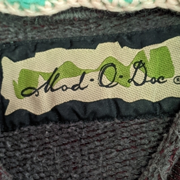 Vintage 90s Mod O Doc Top Burgundy Long Sleeve Fleece Interior - Picture 3 of 8